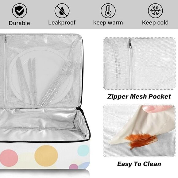 Casserole Carriers for Hot or Cold Food Reusable Casserole Dish Carrier Insulate - Picture 8 of 11